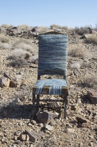 Fortuny fabric in Joshua Tree desert, by Clarke & Reilly