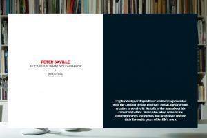 Peter Saville Blueprint spread 