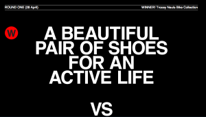 And the winner is...Earning 74% of the vote, Tracey Neuls’ Bike Collection goes on to the next round in the “social” vote.