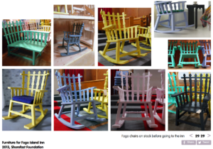 Screen Shot from Studio|Ineke Hans, of chairs for Fogo Island Inn and the Shorefast Foundation.