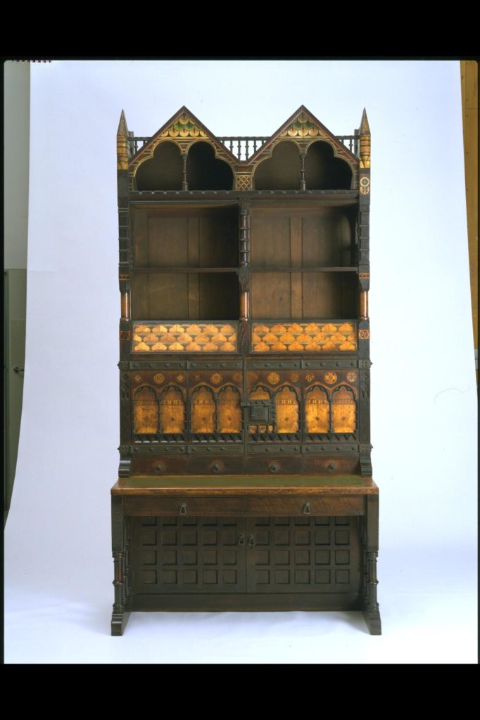 From the V&A’s Search the Collections website, using the keyword ‘Circ’. Cabinet, made in 1861 by Richard Norman Shaw. CIRC.96.1 to 12-1963. (Accessioned by the Circulation Department in 1963). ©Victoria and Albert Museum, London